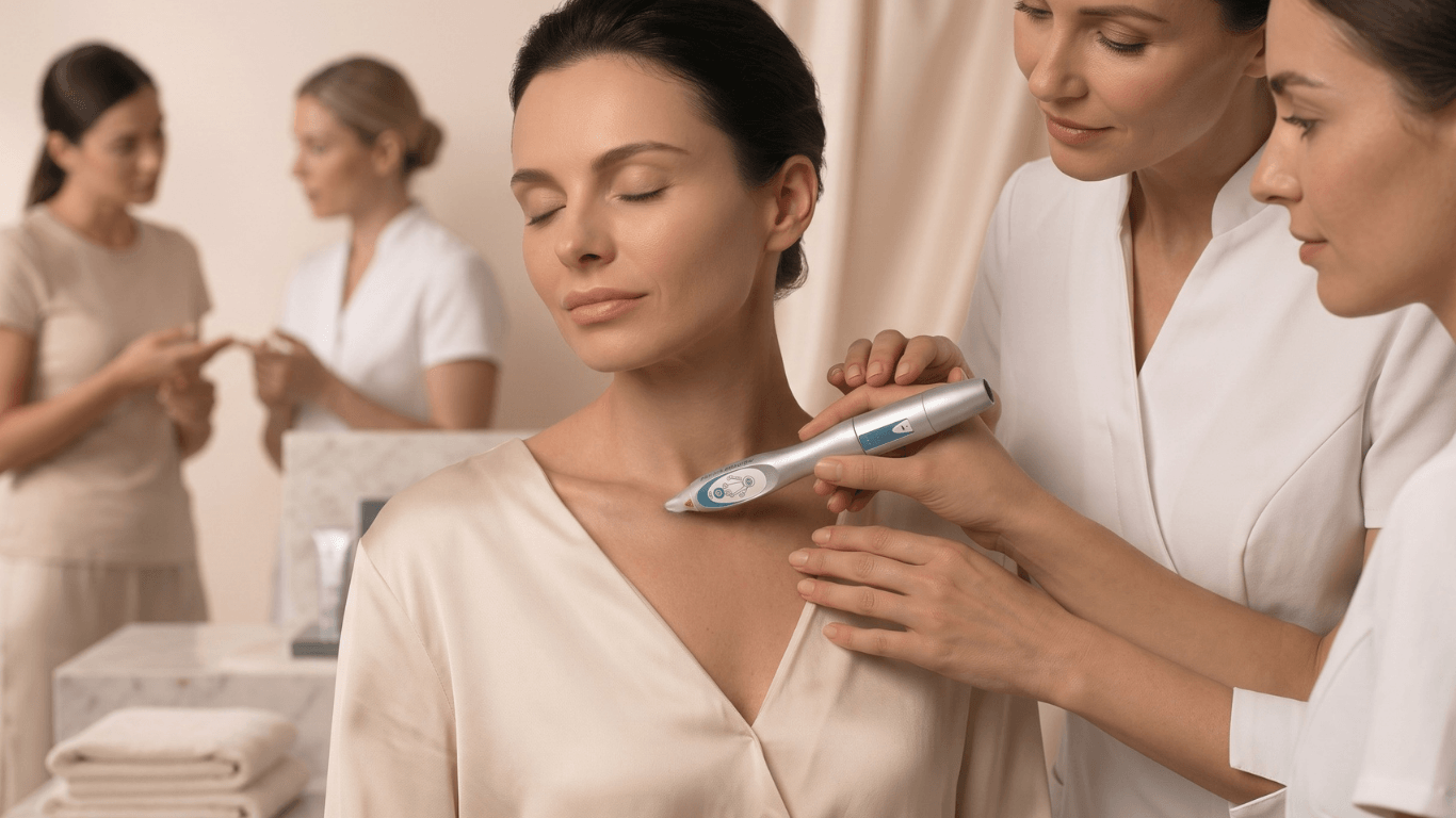 Formation pratique en photobiomodulation esthétique — transmission encadrée